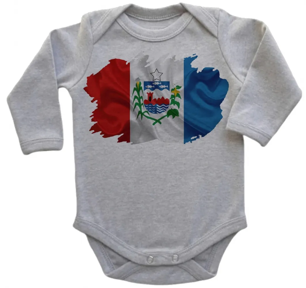 Body Bebê Infantil bandeira Estado Alagoas