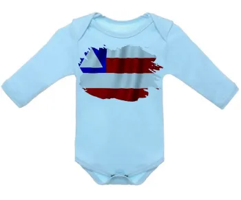 Body Bebê Infantil bandeira Estado Bahia - Foto 2