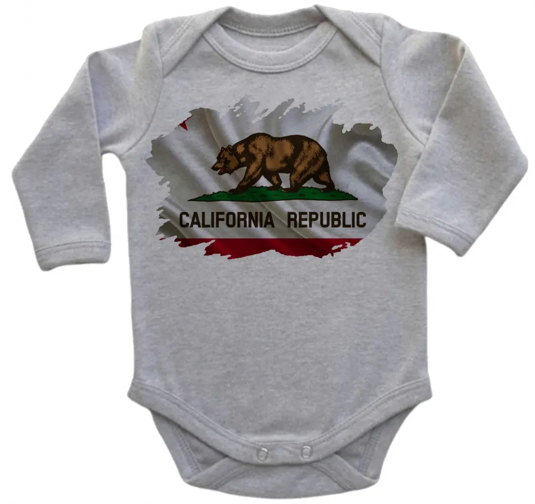 Body Bebê Infantil bandeira California estados unidos