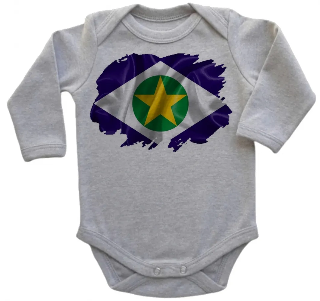 Body Bebê Infantil bandeira Estado mato grosso Imagem