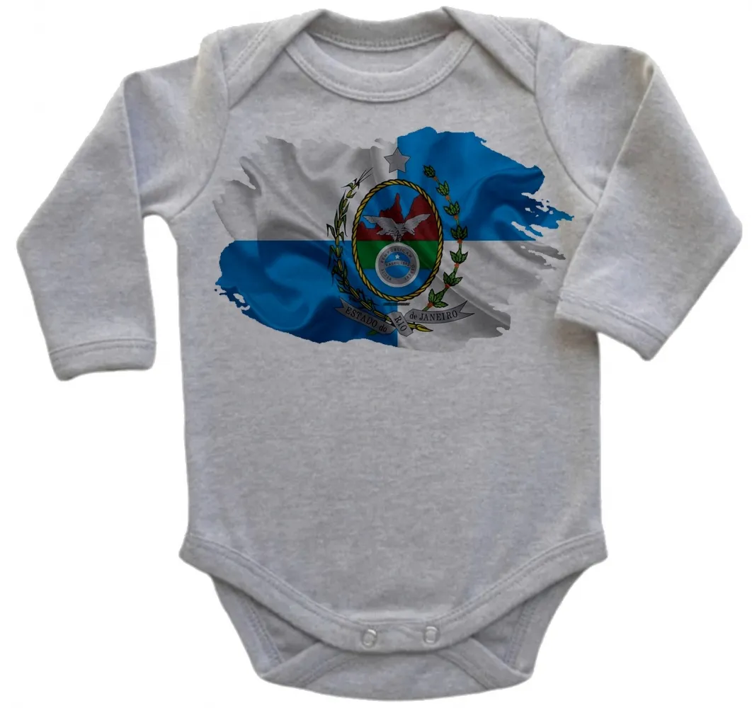 Body Bebê Infantil bandeira Estado rio de janeiro Imagem