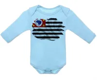 Body Bebê Infantil bandeira Estado são paulo - Foto 2