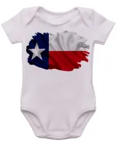 Body Bebê Infantil bandeira texas estados unidos - Foto 2