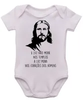 Body Bebê Infantil a luz Jesus Cristo Deus igreja - Foto 3