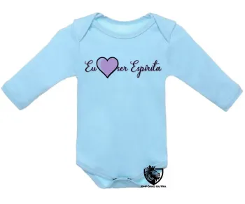 Body Bebê Infantil Eu amo ser Espírita Alan Kardec - Foto 2