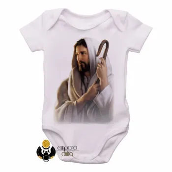 Body Bebê Infantil Jesus Cristo de Nazare DEUS - Foto 2