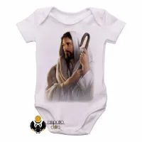 Body Bebê Infantil Jesus Cristo de Nazare DEUS - Foto 2
