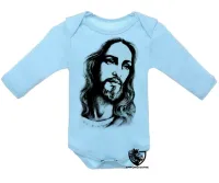 Body Bebê Infantil Jesus Cristo DEUS verdadeiro salvador - Foto 2