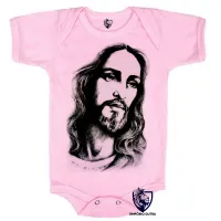 Body Bebê Infantil Jesus Cristo DEUS verdadeiro salvador - Foto 4