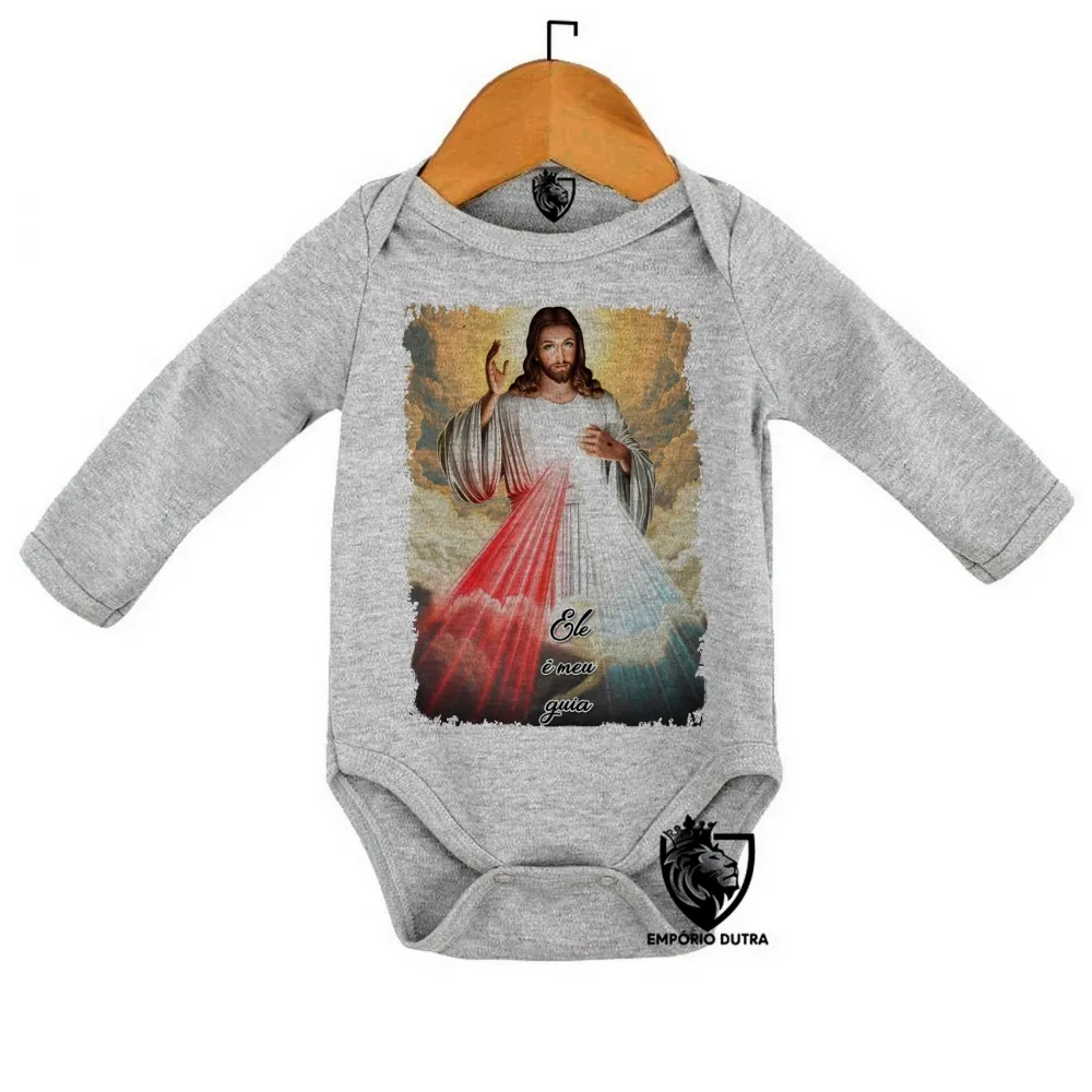 Body Bebê Infantil Jesus meu guia Imagem