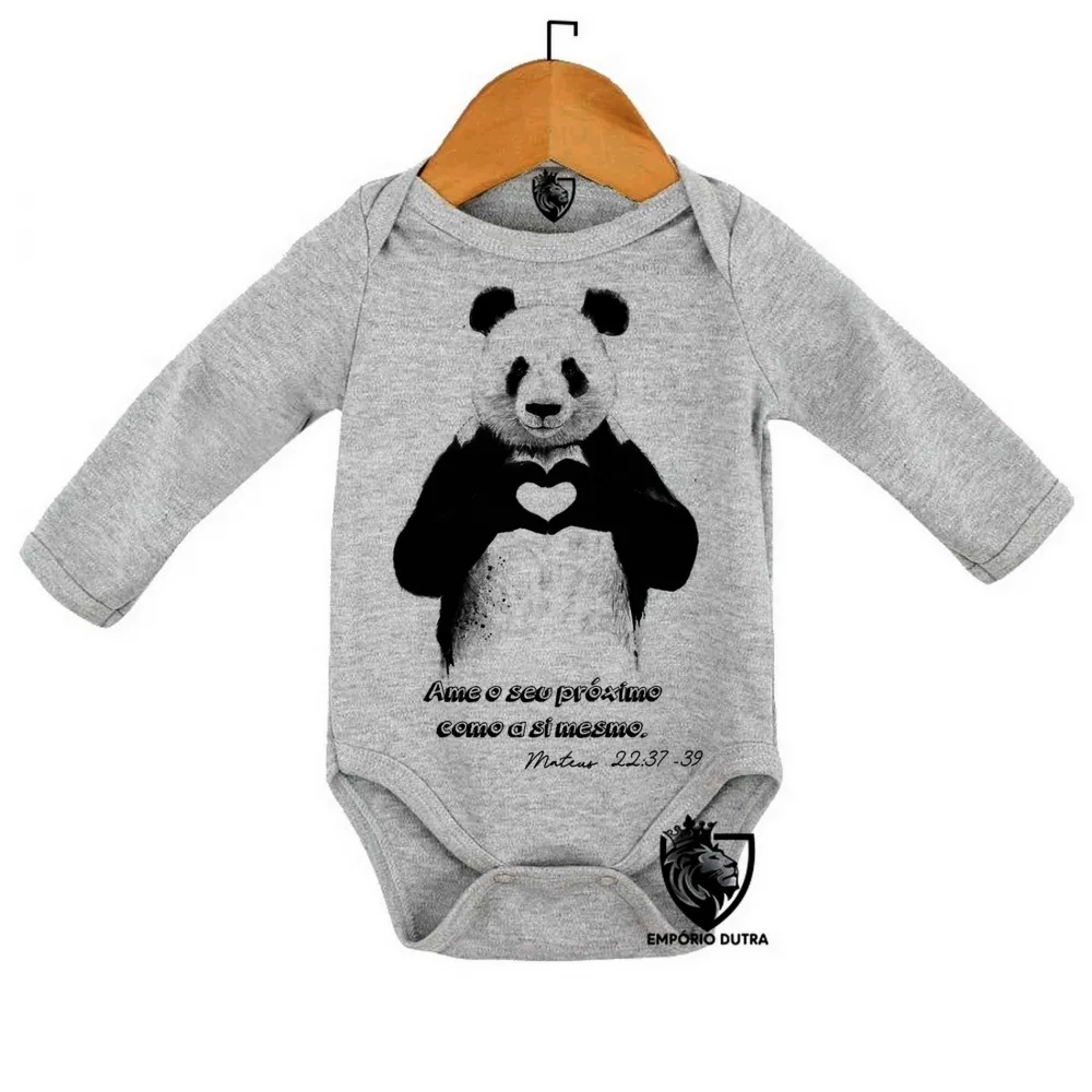 Body Bebê Infantil Mateus 22 37 39 Ame próximo Imagem