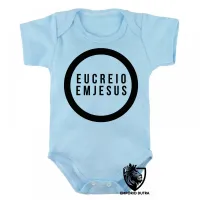 Body Bebê Infantil Creio em Deus senhor JESUS Cristo - Foto 3
