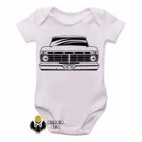 Body Bebê Infantil Camionete Ford antiga carro antigo - Foto 3