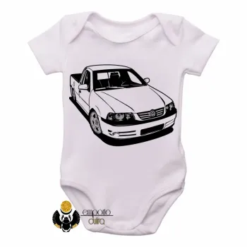 Body Bebê Infantil Carro saveiro Volkswagen rebaixado - Foto 2