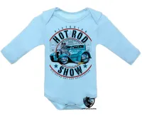 Body Bebê Infantil Carro antigo hot rod v8 muscle - Foto 3