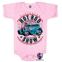 Body Bebê Infantil Carro antigo hot rod v8 muscle - Foto 4
