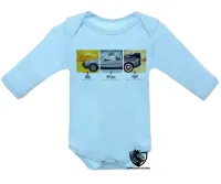 Body Bebê Infantil DeLorean carro - Foto 3