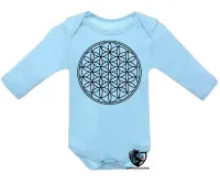 Body Bebê Infantil flor da vida geometria sagrada - Foto 3