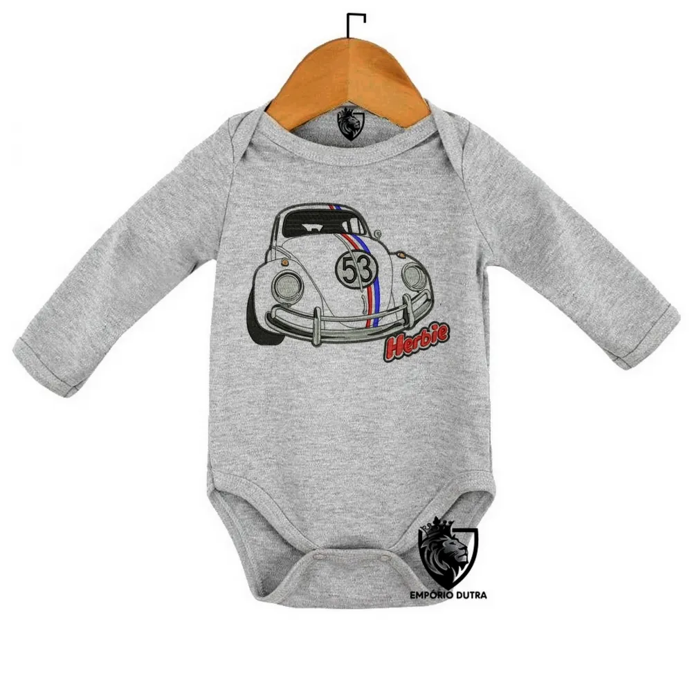 Body Bebê Infantil Herbie Fusca Volkswagen Imagem