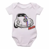 Body Bebê Infantil Herbie Fusca Volkswagen - Foto 2