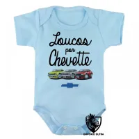 Body Bebê Infantil Loucos por Chevette carro GM chevrolet - Foto 3