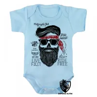 Body Bebê Infantil Moto Free spirit harley davidson - Foto 3