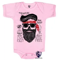 Body Bebê Infantil Moto Free spirit harley davidson - Foto 4