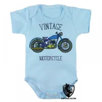 Body Bebê Infantil Moto vintage motoqueiro harley davidson - Foto 3