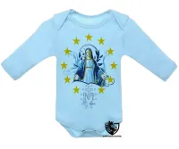 Body Bebê Infantil Nossa Senhora das Graças santa JESUS Mãe - Foto 3