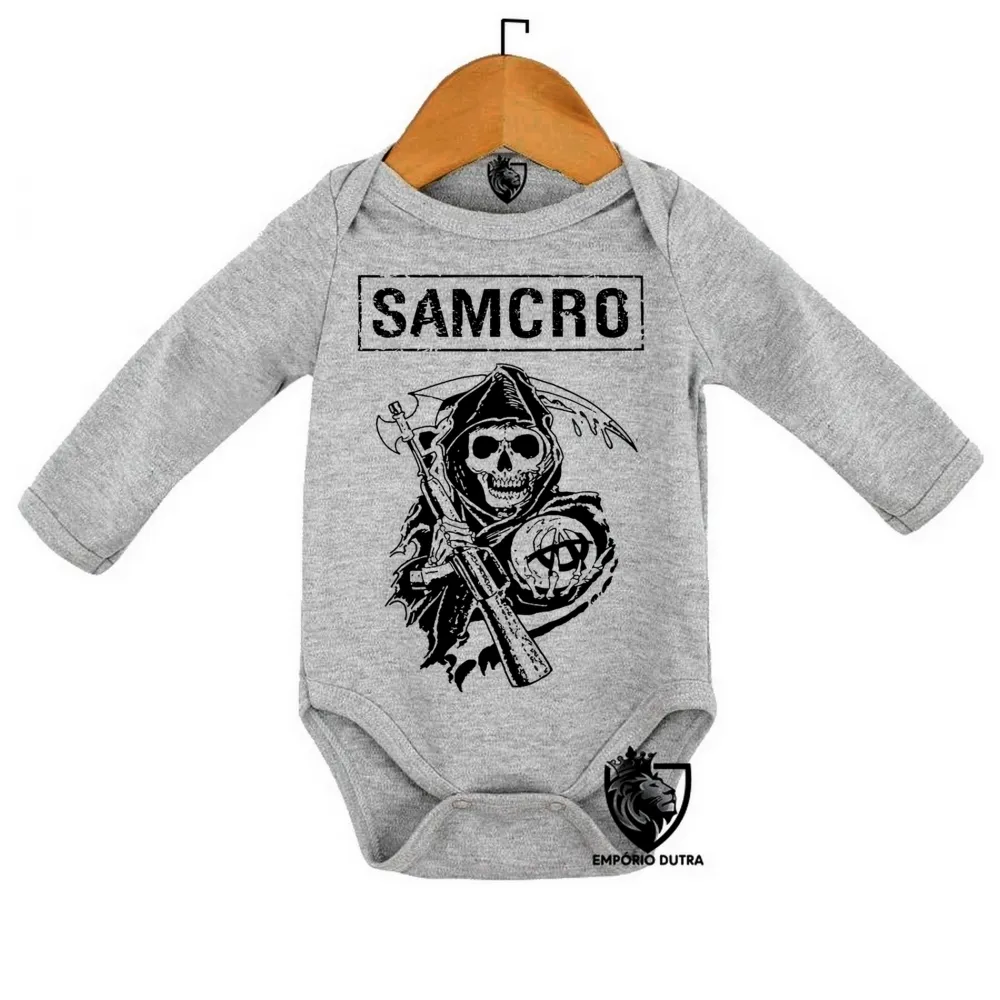 Body Bebê Infantil soa samcro harley moto