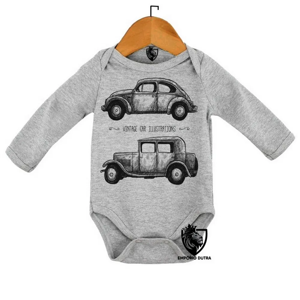 Body Bebê Infantil carro antigo fusca ford vintage Imagem
