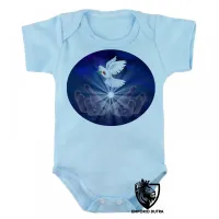 Body Bebê Infantil Pomba da paz espirita Jesus amor Kardec - Foto 2