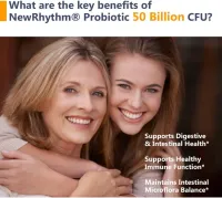 New Rhythm - Probiótico 50 Bilhões 60 Caps Vegetariana Eua + Frete Grátis - Foto 4