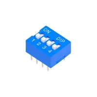 CHAVE DIP SWITCH  AZUL 4 VIAS 180°