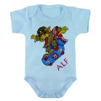 Body Bebê Infantil ALF skate et teimoso alien - Foto 2