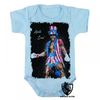 Body Bebê Infantil Apollo Creed Rocky Balboa - Foto 2