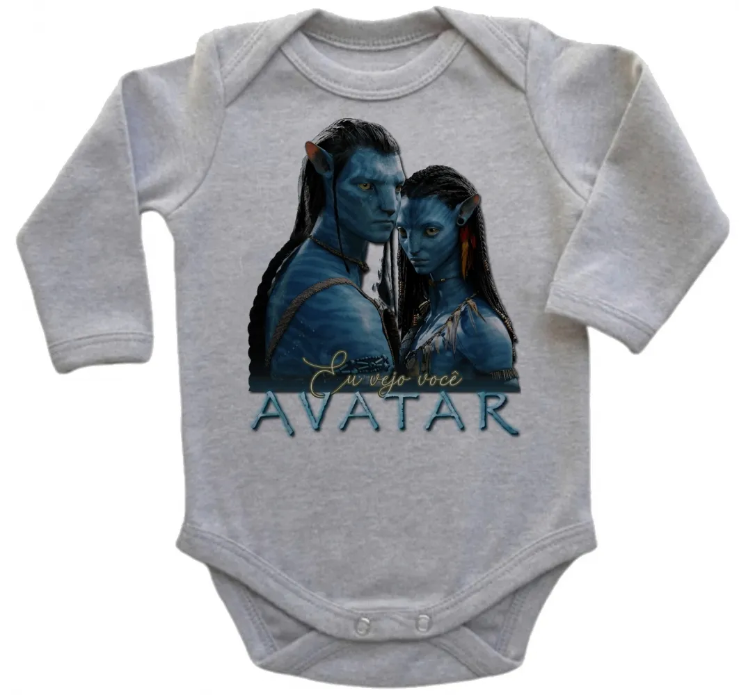 Body Bebê Infantil Avatar eu vejo você Imagem