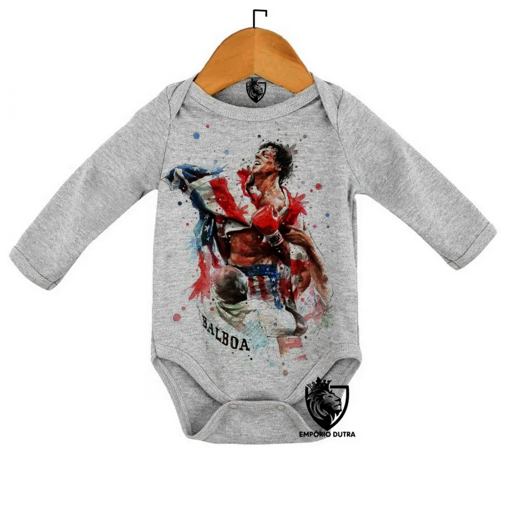 Body Bebê Infantil Balboa Rocky Estados Unidos
