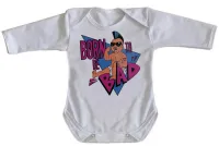 Body Bebê Infantil Born to be bad Arnold schwarzenegger  - Foto 3