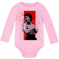 Body Bebê Infantil Bruce Lee Kung Fu - Foto 4