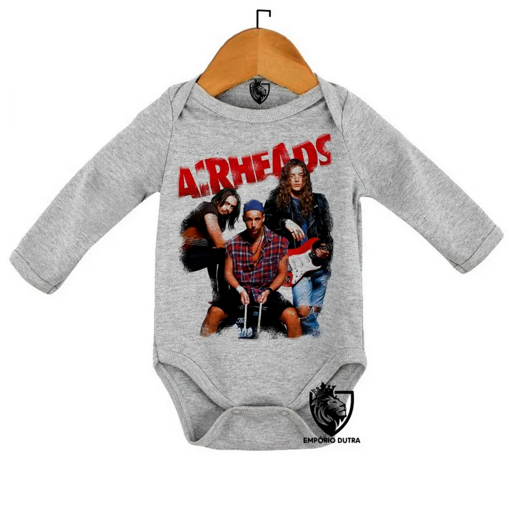 Body Bebê Infantil Cabeças de vento Airheads rock