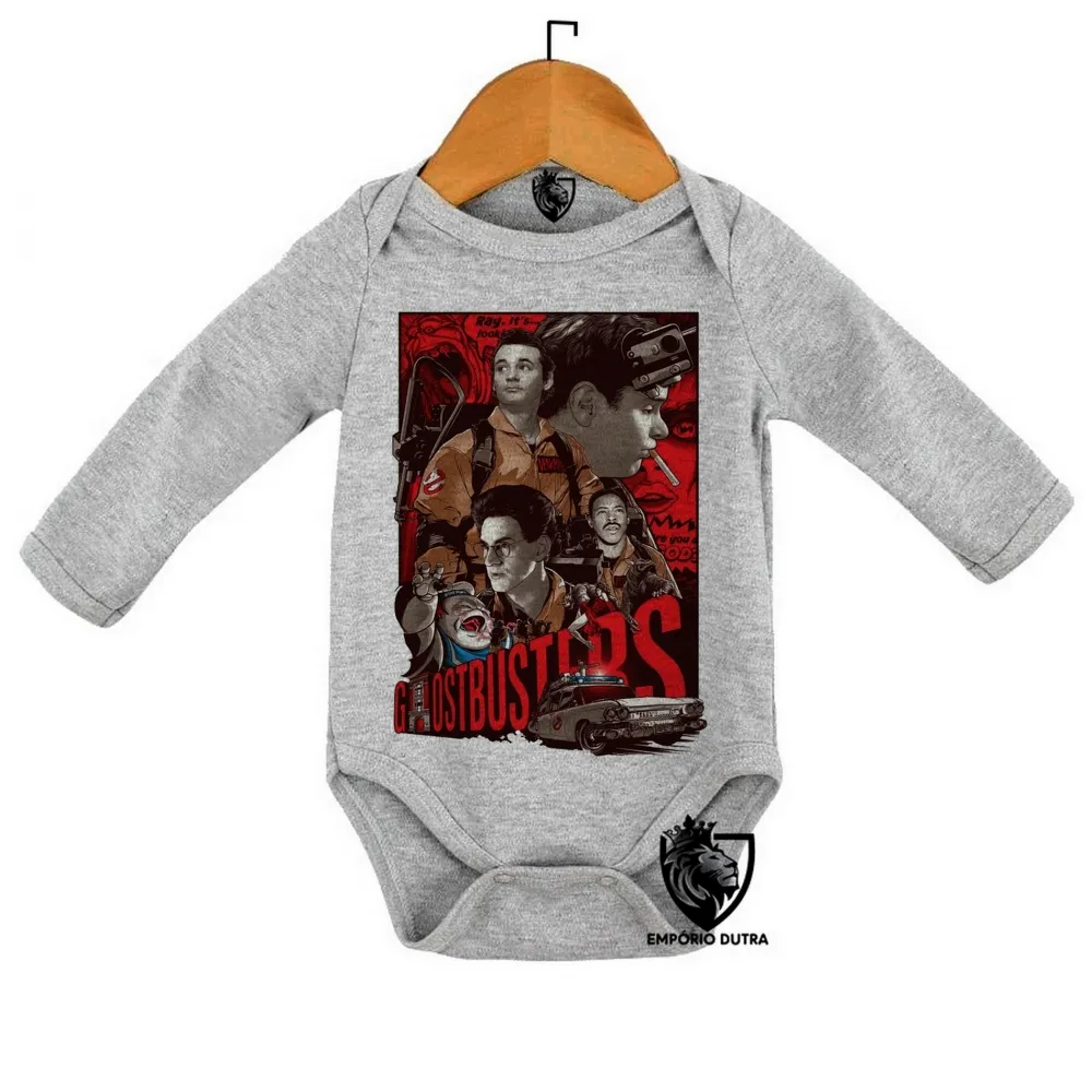 Body Bebê Infantil Caça Fantasmas Antigo Ghostbusters Imagem