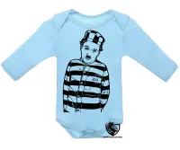 Body Bebê Infantil charlie chaplin ator antigo preso prisão - Foto 4