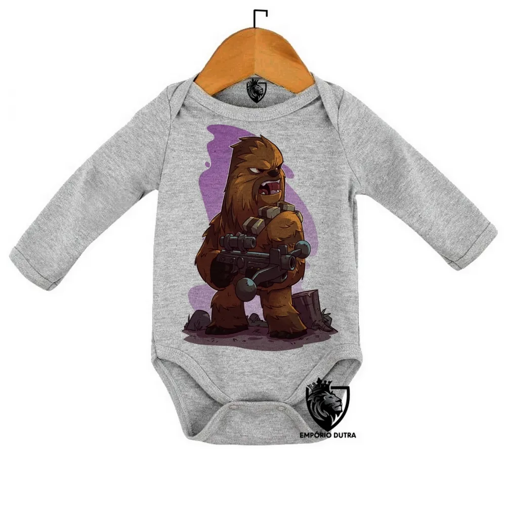 Body Bebê Infantil Chewbacca Star Wars Imagem