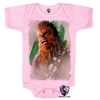 Body Bebê Infantil Chewbacca Star Wars Grito - Foto 2