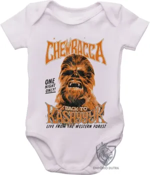 Body Bebê Infantil Chewbacca Wookiee kashyk - Foto 2