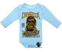 Body Bebê Infantil Chewbacca Wookiee kashyk - Foto 3