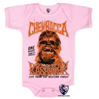 Body Bebê Infantil Chewbacca Wookiee kashyk - Foto 4