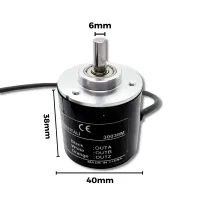 ENCODER INCREMENTAL ROTATIVO 100 PULSOS E6B2-CWZ6C - Foto 6