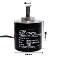 ENCODER INCREMENTAL ROTATIVO 100 PULSOS E6B2-CWZ5B - Foto 6